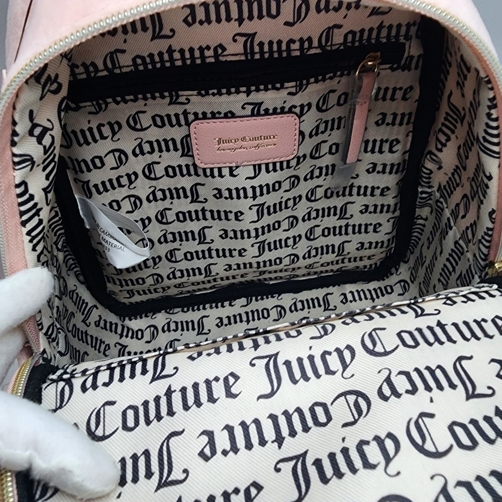 Juicy Couture Heritage Velour Backpack - Picture 6 of 12